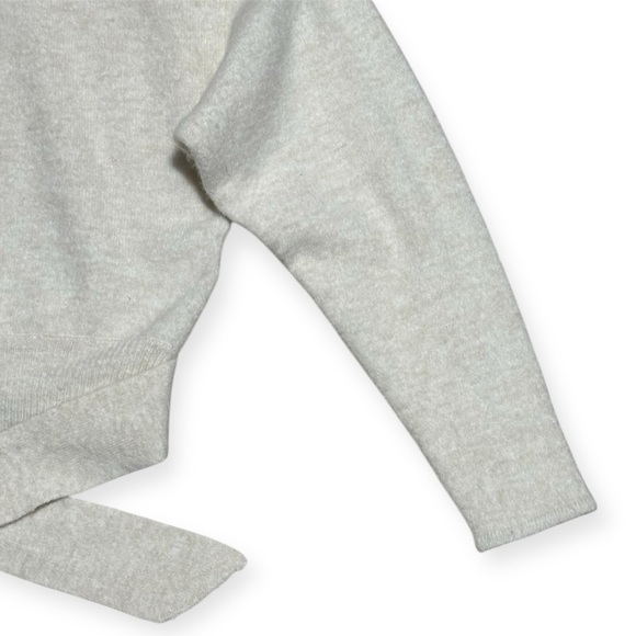 029 WILFRED Women's Lorin Cowl Neck Waist-Tie Sweater - Light Birch, Small - Picture 6 of 11